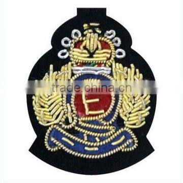 wholesale metallic thread embroidery for military uniform emblems