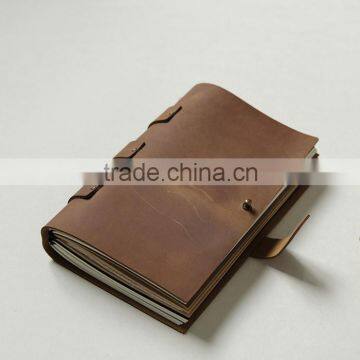 2016 Leather Cover Paper Notebook For Gift