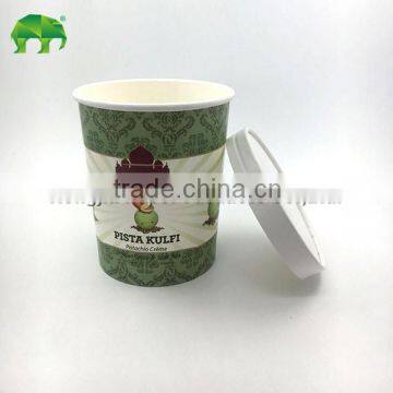 Custom cup ice cream with lids Wholesale ice cream paper cups and lids