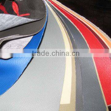 0.5-0.6mm embossed synthetic leather knitted backing PVC leather for Bags, shoes, belts, sofas, chairs