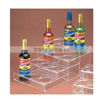 Clear Acrylic 4-Tier 12 Bottle Organizer/ Wine Display Rack