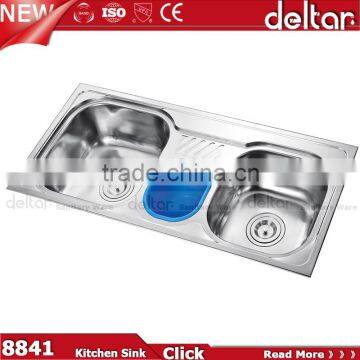 Functional Kitchen Sink ,sri Lanka Double Bowl Stainless Steel Kitchen Sink With Dustbin