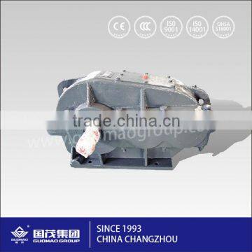 China made guo mao highest performance soft tooth cylindrical reduce speed gearbox