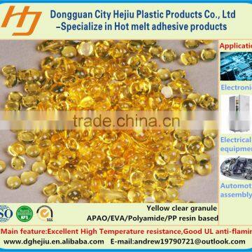 High heat resistance yellow transparent rubber glue flake