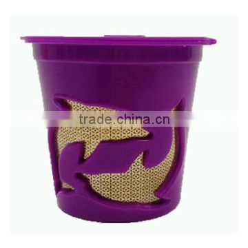 GOLD CUP 24K Plated Refillable Filter Cup for Coffee