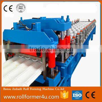 PLC Control Galvanized Metal Roofing Sheet Glazed Tile Roll Forming Machine