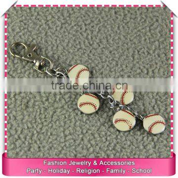 Personalized keychain free samples, hot sale tennis ball keychain