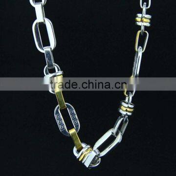 Wholesales Designs 18K Gold Stainless Steel Mens Jewelry Figaro Chains Link Necklace