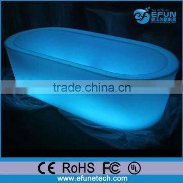 corner illuminated portable color changing wireless PE material led bathtub lights