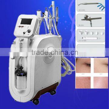 Relieve Skin Fatigue 6 In 1 Water Oxygen Jet Clear Facial Machine Jet Peel Machine Deep Cleansing Treatment With CE