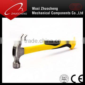 High Carbon Steel Claw Hammer With Color Fiberglass Handle