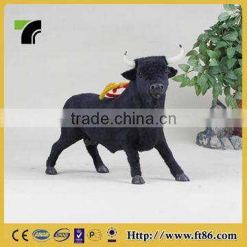 Wholesale toys free stuffed black cow toy pattern