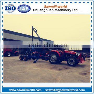 Hot sale ATV Timber Trailer/Wood Trailer/Log Trailer with Crane ZM3004