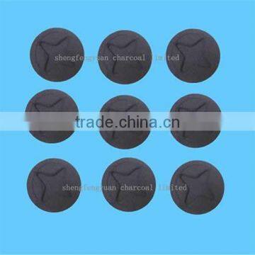 black round charcoal 35mm with star