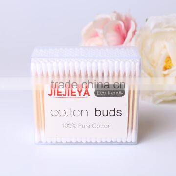 200PCS bamboo stick makeup cotton swabs q-tips holder