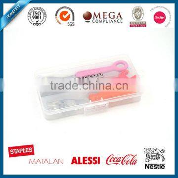 Tool Shape High Quality Knife Spoon Fork Cutlery Set With Plastic Handle