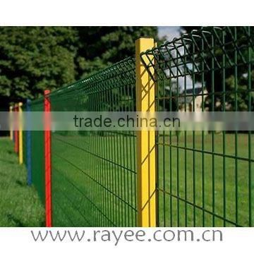 Bending fence with folds hot dipped galvanized or PVC coated , valla curvada