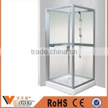 Simple shower cabin transparent Shower room with acrylic shower tray for sale