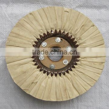 Abrasive cotton cloth folded airway Buffing Wheel/disc