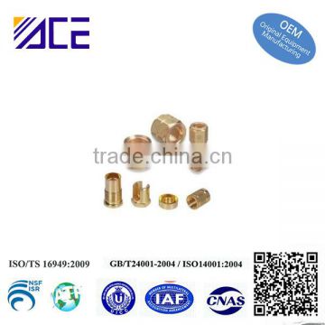 automotive precision machining parts of brass bronze material