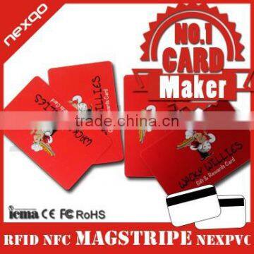 Metallic/Silver Sprinkle Magnetic Stripe PVC Gift Card photo-4