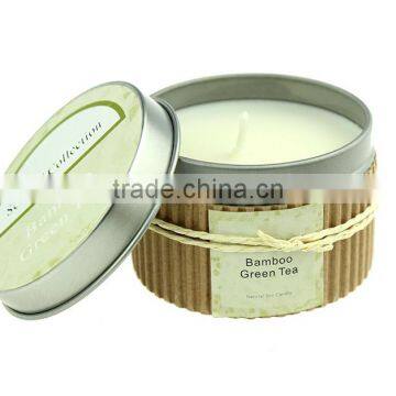 100% Natural Soy Wax Candle in Metal Jar , Scented Candle in Cooper Metal Jar,natural Essence Candle photo-6