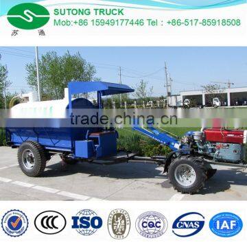 4 Tyres 2CBM Biogas Liquid Tank Collecting Tractor Truck photo-4