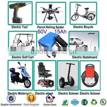 Expert Manufacturer of 60V 15Ah Rechargeable Li-ion Battery Pack With BMS Li-ion Battery Pack 3.7v 1300mah photo-2