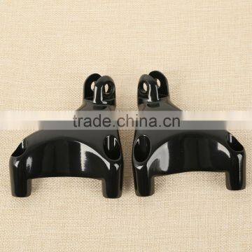 Black Passenger Peg FootPeg Mount For XL 883 1200 Sportster 04-13 10 11 photo-6