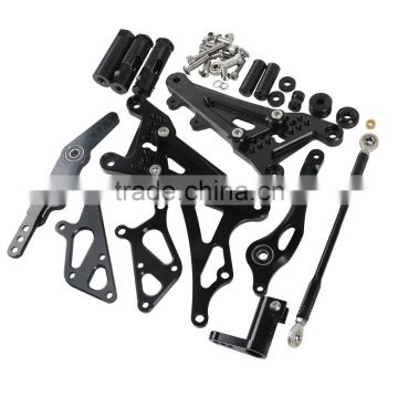 Details about Black Aluminum CNC Front Foot Pegs Rest Set For Yamaha YZF R1 1000 2007-2008