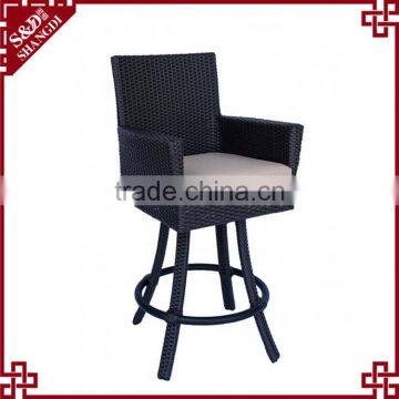 High Quality Modern Cheap Resin Wicker Woven Used Bar Stools photo-4