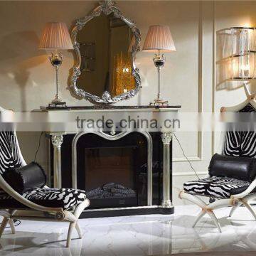 Neo Classic Zebra-stripe Printed Fabric Lounge Chair, Comfortable Innovative Design Leisure Chair