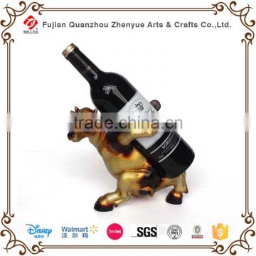 2015 Cow Shape Design resin Animal Wine Bottle Holders