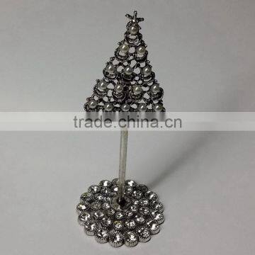 metal christmas tree design event card holder