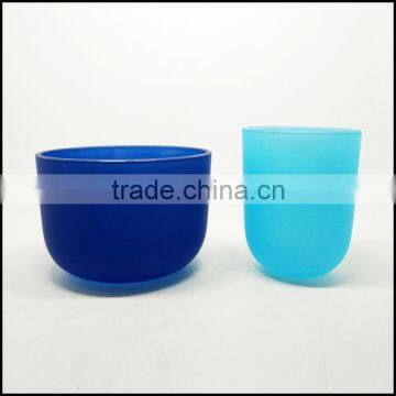 New color round glass tealight candle holder wholesale candle jars