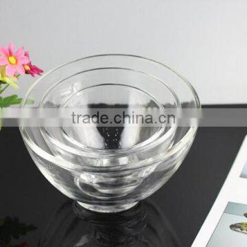 400ml Slope Shape Glass Bowl Salad Glass Bowl Unique Shape Fruit Bowl photo-3
