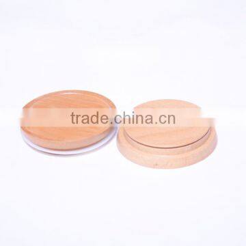 New Creative Glass Bottles Bamboo Cover, Wooden Seal Lid photo-6