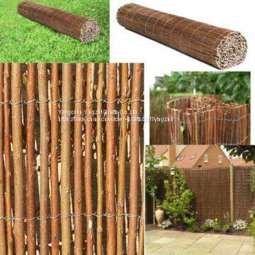 1 Roll Full Willow Fence Willow Wood 6' Height Willow Fence