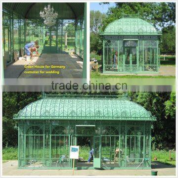 Luxury Wedding Garden Greenhouse / Beautiful Steel Greenhouse