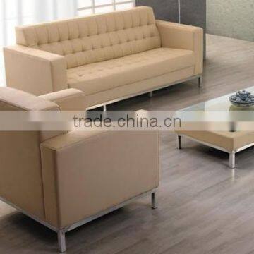 Furniture Living Room Brown Leather Sectional Sofa photo-2