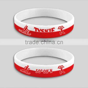 custom skiing silicone wristband