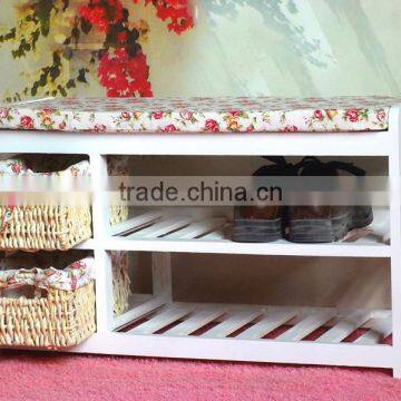 Wooden Chair Shoe Racks for Home photo-2