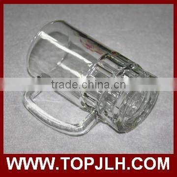 High Quality Custom Logo Printed Glass Beer Mug for Sublimation photo-3