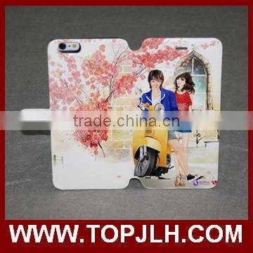 Factory Oem Service Customize pu Leather Wallet Case for Iphone 6 , uv Print photo-5