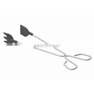 Food Tong Iron With Powder Coating Plastic Coating Handle photo-5
