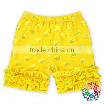 Wholesale Baby Girl's Boutique Clothes Elastic Waist Cotton Shorts Children Ruffle Shorts Baby Ruffle Shorts Pants photo-2