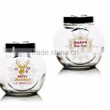 200ml 2000ml Christmas Deer Printing Glass Storage Jar Food Bottle Coffe Jar Cookie Jar Sweet Bottle photo-3