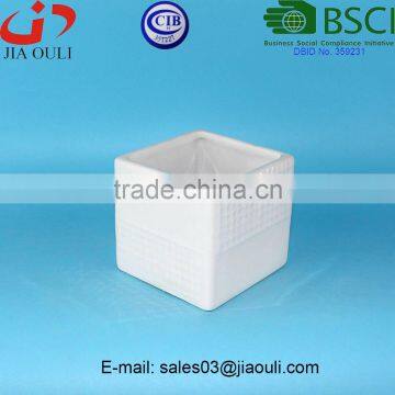 BSCI Audit Factory Mini Square Ceramic flower pot, ceramic planter pot