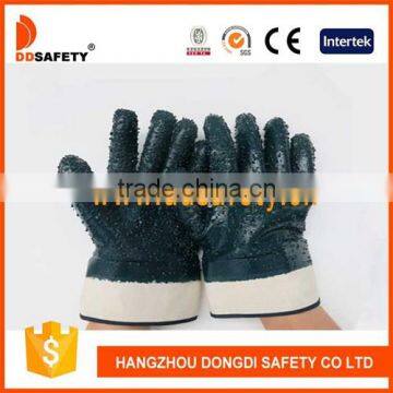 DDsafety Blue Nitrile Coated Gloves With Safety Cuff Working Gloves