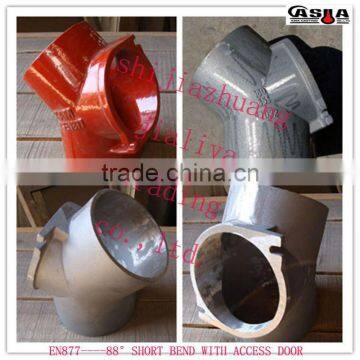 88 bend with door cast iron pipe fittings